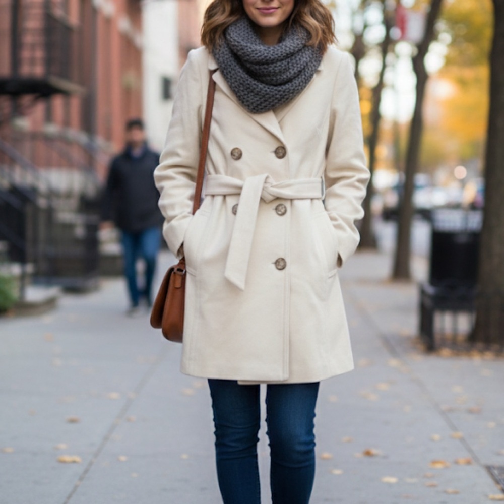 Off-White Banana Republic Factory Peacoat womens Banana Republic Jackets